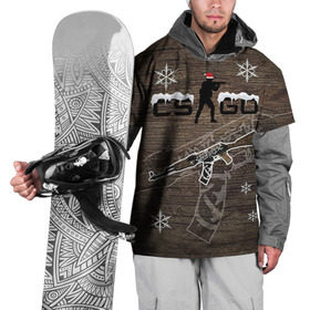 Накидка на куртку 3D с принтом Новогодний cs:go пустынный повстанец в Санкт-Петербурге, 100% полиэстер |  | counter | csgo | strike | кейс | кс го | ксго | повстанец | пустынный | скин