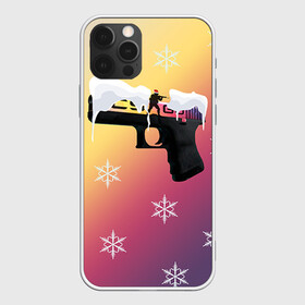 Чехол для iPhone 12 Pro с принтом Новогодний cs:go градиент в Санкт-Петербурге, силикон | область печати: задняя сторона чехла, без боковых панелей | counter | csgo | strike | кейс | кс го | ксго | скин