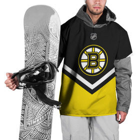 Накидка на куртку 3D с принтом Boston Bruins в Санкт-Петербурге, 100% полиэстер |  | Тематика изображения на принте: america | canada | hockey | nhl | usa | америка | бостон | брюинз | канада | лед | нхл | сша | хоккей