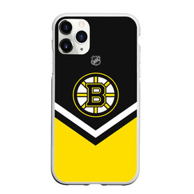Чехол для iPhone 11 Pro матовый с принтом Boston Bruins в Санкт-Петербурге, Силикон |  | america | canada | hockey | nhl | usa | америка | бостон | брюинз | канада | лед | нхл | сша | хоккей