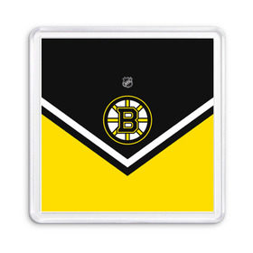 Магнит 55*55 с принтом Boston Bruins в Санкт-Петербурге, Пластик | Размер: 65*65 мм; Размер печати: 55*55 мм | Тематика изображения на принте: america | canada | hockey | nhl | usa | америка | бостон | брюинз | канада | лед | нхл | сша | хоккей