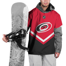 Накидка на куртку 3D с принтом Carolina Hurricanes в Санкт-Петербурге, 100% полиэстер |  | america | canada | hockey | nhl | usa | америка | канада | каролина | лед | нхл | сша | харрикейнз | хоккей