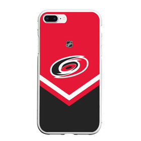 Чехол для iPhone 7Plus/8 Plus матовый с принтом Carolina Hurricanes в Санкт-Петербурге, Силикон | Область печати: задняя сторона чехла, без боковых панелей | america | canada | hockey | nhl | usa | америка | канада | каролина | лед | нхл | сша | харрикейнз | хоккей