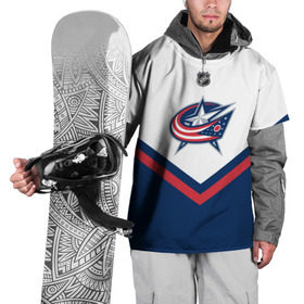 Накидка на куртку 3D с принтом Columbus Blue Jackets в Санкт-Петербурге, 100% полиэстер |  | Тематика изображения на принте: america | canada | hockey | nhl | usa | америка | блю | джекетс | канада | коламбус | лед | нхл | сша | хоккей