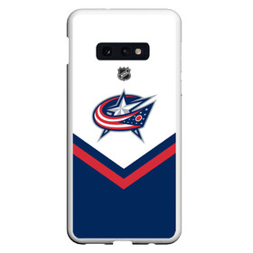 Чехол для Samsung S10E с принтом Columbus Blue Jackets в Санкт-Петербурге, Силикон | Область печати: задняя сторона чехла, без боковых панелей | america | canada | hockey | nhl | usa | америка | блю | джекетс | канада | коламбус | лед | нхл | сша | хоккей