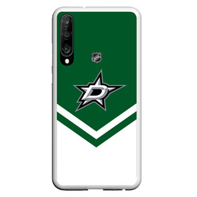 Чехол для Honor P30 с принтом Dallas Stars в Санкт-Петербурге, Силикон | Область печати: задняя сторона чехла, без боковых панелей | america | canada | hockey | nhl | usa | америка | даллас | канада | лед | нхл | старз | сша | хоккей