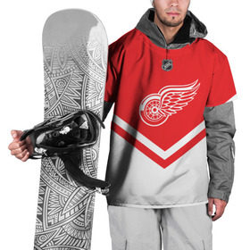Накидка на куртку 3D с принтом Detroit Red Wings в Санкт-Петербурге, 100% полиэстер |  | Тематика изображения на принте: america | canada | hockey | nhl | usa | америка | детройт | канада | лед | нхл | ред | сша | уингз | хоккей