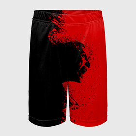 Детские спортивные шорты 3D с принтом Blood Rage в Санкт-Петербурге,  100% полиэстер
 | пояс оформлен широкой мягкой резинкой, ткань тянется
 | blood | dark | killer | monster | zombie | зомби | кровь | монстр | нечисть