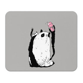 Коврик прямоугольный с принтом panda в Санкт-Петербурге, натуральный каучук | размер 230 х 185 мм; запечатка лицевой стороны | Тематика изображения на принте: dd | drop dead | dropdead | panda