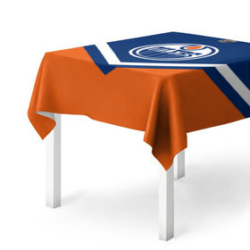 Скатерть 3D с принтом Edmonton Oilers в Санкт-Петербурге, 100% полиэстер (ткань не мнется и не растягивается) | Размер: 150*150 см | america | canada | hockey | nhl | usa | америка | детройт | канада | лед | нхл | ойлерз | сша | хоккей | эдмонтон