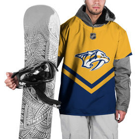 Накидка на куртку 3D с принтом Nashville Predators в Санкт-Петербурге, 100% полиэстер |  | america | canada | hockey | nhl | usa | америка | канада | лед | нхл | нэшвилл | предаторз | сша | хоккей