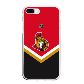 Чехол для iPhone 7Plus/8 Plus матовый с принтом Ottawa Senators в Санкт-Петербурге, Силикон | Область печати: задняя сторона чехла, без боковых панелей | america | canada | hockey | nhl | usa | америка | канада | лед | нхл | оттава | сенаторз | сша | хоккей