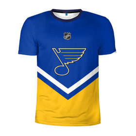 Мужская футболка 3D спортивная с принтом St. Louis Blues в Санкт-Петербурге, 100% полиэстер с улучшенными характеристиками | приталенный силуэт, круглая горловина, широкие плечи, сужается к линии бедра | america | canada | hockey | nhl | usa | америка | блюз | канада | лед | нхл | сент луис | сша | хоккей