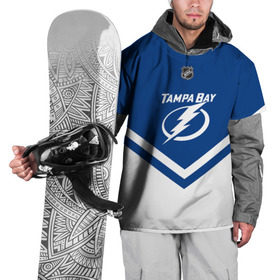 Накидка на куртку 3D с принтом Tampa Bay Lightning в Санкт-Петербурге, 100% полиэстер |  | america | canada | hockey | nhl | usa | америка | бэй | канада | лайтнинг | лед | нхл | сша | тампа | хоккей