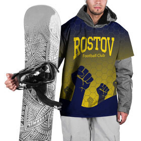 Накидка на куртку 3D с принтом Rostov Football club в Санкт-Петербурге, 100% полиэстер |  | Тематика изображения на принте: дону | на | ростов | ростов на дону