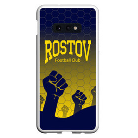 Чехол для Samsung S10E с принтом Rostov Football club в Санкт-Петербурге, Силикон | Область печати: задняя сторона чехла, без боковых панелей | Тематика изображения на принте: дону | на | ростов | ростов на дону