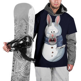 Накидка на куртку 3D с принтом Снэпчат кролик в Санкт-Петербурге, 100% полиэстер |  | snapchat | радуга | снеговик | снэпчат | уши | фильтр | язык