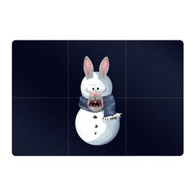 Магнитный плакат 3Х2 с принтом Снэпчат кролик в Санкт-Петербурге, Полимерный материал с магнитным слоем | 6 деталей размером 9*9 см | Тематика изображения на принте: snapchat | радуга | снеговик | снэпчат | уши | фильтр | язык