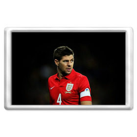 Магнит 45*70 с принтом Steven Gerrard в Санкт-Петербурге, Пластик | Размер: 78*52 мм; Размер печати: 70*45 | Тематика изображения на принте: england national team | premier league | steven gerrard | англия | ливерпуль | стивен джеррард | футбол