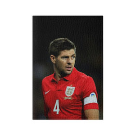 Обложка для паспорта матовая кожа с принтом Steven Gerrard в Санкт-Петербурге, натуральная матовая кожа | размер 19,3 х 13,7 см; прозрачные пластиковые крепления | england national team | premier league | steven gerrard | англия | ливерпуль | стивен джеррард | футбол