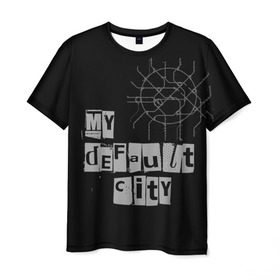 Мужская футболка 3D с принтом Default City в Санкт-Петербурге, 100% полиэфир | прямой крой, круглый вырез горловины, длина до линии бедер | default | lifestyle | moscow | город | москва | стиль