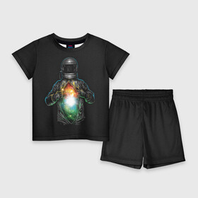 Детский костюм с шортами 3D с принтом Космос внутри в Санкт-Петербурге,  |  | cosmonaut | galaxy | planet | space | star | автронавт | галактика | звезды | космонавт | космос