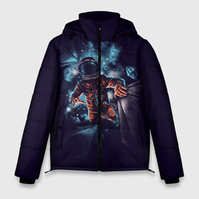 Мужская зимняя куртка 3D с принтом Неизвестная галактика в Санкт-Петербурге, верх — 100% полиэстер; подкладка — 100% полиэстер; утеплитель — 100% полиэстер | длина ниже бедра, свободный силуэт Оверсайз. Есть воротник-стойка, отстегивающийся капюшон и ветрозащитная планка. 

Боковые карманы с листочкой на кнопках и внутренний карман на молнии. | astro | cosmo | galaxy | planet | space | star | астронавт | галактика | звезды | космонавт | космос | планета