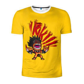 Мужская футболка 3D спортивная с принтом Bloodseeker Rage в Санкт-Петербурге, 100% полиэстер с улучшенными характеристиками | приталенный силуэт, круглая горловина, широкие плечи, сужается к линии бедра | dota | rage | riki | блудсикер | дота | кровь | рики | ярость