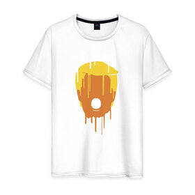 Мужская футболка хлопок с принтом Дональд Трамп в Санкт-Петербурге, 100% хлопок | прямой крой, круглый вырез горловины, длина до линии бедер, слегка спущенное плечо. | 