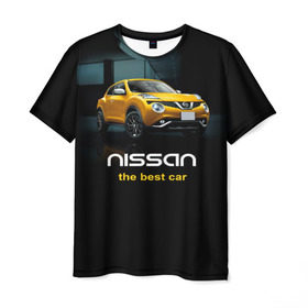 Мужская футболка 3D с принтом Nissan the best car в Санкт-Петербурге, 100% полиэфир | прямой крой, круглый вырез горловины, длина до линии бедер | Тематика изображения на принте: nissan | авто | автомобиль | водитель | машина | ниссан | тачка
