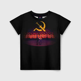 Детская футболка 3D с принтом Mother russia bleeds 2 в Санкт-Петербурге, 100% гипоаллергенный полиэфир | прямой крой, круглый вырез горловины, длина до линии бедер, чуть спущенное плечо, ткань немного тянется | Тематика изображения на принте: indie | mother russia bleeds | игра | игры | инди