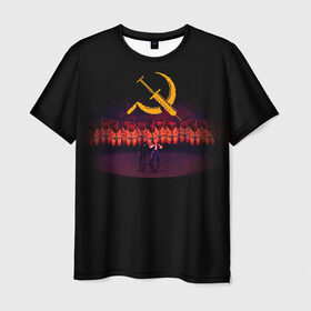 Мужская футболка 3D с принтом Mother russia bleeds 2 в Санкт-Петербурге, 100% полиэфир | прямой крой, круглый вырез горловины, длина до линии бедер | Тематика изображения на принте: indie | mother russia bleeds | игра | игры | инди