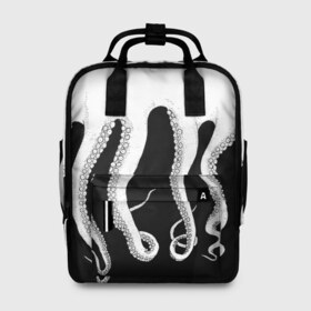 Женский рюкзак 3D с принтом Octopus в Санкт-Петербурге, 100% полиэстер | лямки с регулируемой длиной, сверху ручки, чтобы рюкзак нести как сумку. Основное отделение закрывается на молнию, как и внешний карман. Внутри два дополнительных кармана, один из которых закрывается на молнию. По бокам два дополнительных кармашка, куда поместится маленькая бутылочка
 | octopus