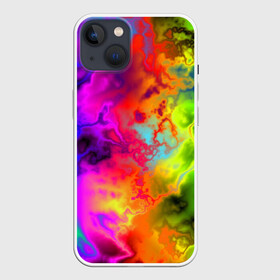 Чехол для iPhone 13 с принтом Красочное безумие в Санкт-Петербурге,  |  | кислота | радуга | разноцветный | яркий