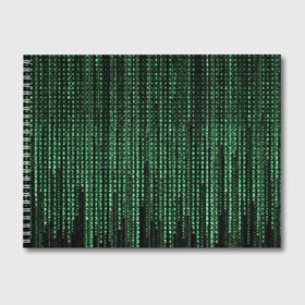 Альбом для рисования с принтом Матрица в Санкт-Петербурге, 100% бумага
 | матовая бумага, плотность 200 мг. | атака | буквы | виртуальный мир | вирус | гаджет | девайс | иероглифы | интернет | компьютер | матрица | паутина | программист | сеть | символы | софт | хакер | цифры