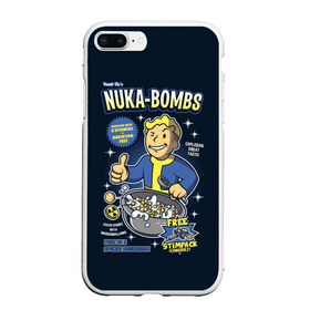 Чехол для iPhone 7Plus/8 Plus матовый с принтом Nuka Bombs в Санкт-Петербурге, Силикон | Область печати: задняя сторона чехла, без боковых панелей | Тематика изображения на принте: atom | bomb | boy | fallout | radioactive | vault | wasteland | атом | бой | бомба | волт | мальчик | радиация | фоллаут | ядерная