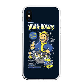 Чехол для iPhone XS Max матовый с принтом Nuka Bombs в Санкт-Петербурге, Силикон | Область печати: задняя сторона чехла, без боковых панелей | Тематика изображения на принте: atom | bomb | boy | fallout | radioactive | vault | wasteland | атом | бой | бомба | волт | мальчик | радиация | фоллаут | ядерная