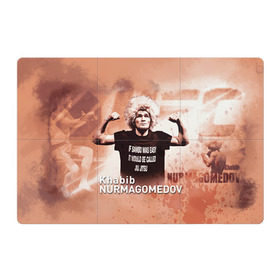 Магнитный плакат 3Х2 с принтом Хабиб Нурмагомедов в Санкт-Петербурге, Полимерный материал с магнитным слоем | 6 деталей размером 9*9 см | ufc | хабиб нурмагомедов