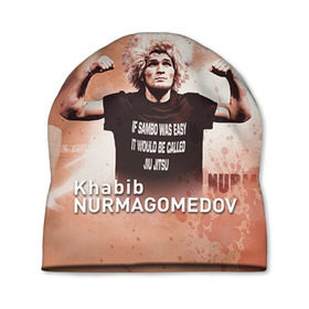 Шапка 3D с принтом Хабиб Нурмагомедов в Санкт-Петербурге, 100% полиэстер | универсальный размер, печать по всей поверхности изделия | ufc | хабиб нурмагомедов
