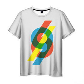Мужская футболка 3D с принтом 69 в Санкт-Петербурге, 100% полиэфир | прямой крой, круглый вырез горловины, длина до линии бедер | Тематика изображения на принте: math | number | retro | алгебра | математика | ностальгия | ретро | цифра | число