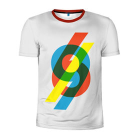 Мужская футболка 3D спортивная с принтом 69 в Санкт-Петербурге, 100% полиэстер с улучшенными характеристиками | приталенный силуэт, круглая горловина, широкие плечи, сужается к линии бедра | math | number | retro | алгебра | математика | ностальгия | ретро | цифра | число