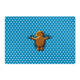 Магнитный плакат 3Х2 с принтом Медвежьи объятия в Санкт-Петербурге, Полимерный материал с магнитным слоем | 6 деталей размером 9*9 см | bear | beast | kid | love | teddy | toy | звезды | зверь | игрушка | любовь | медведь | мишка