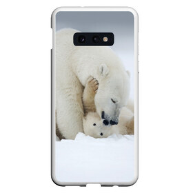 Чехол для Samsung S10E с принтом Идиллия в Санкт-Петербурге, Силикон | Область печати: задняя сторона чехла, без боковых панелей | айсберг | арктика | животные | лёд | медведи | природа | север | снег