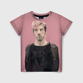 Детская футболка 3D с принтом Джош Дан в Санкт-Петербурге, 100% гипоаллергенный полиэфир | прямой крой, круглый вырез горловины, длина до линии бедер, чуть спущенное плечо, ткань немного тянется | dun | josh | one | pilots. | twenty | дан | джош