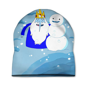 Шапка 3D с принтом Ice King New Year в Санкт-Петербурге, 100% полиэстер | универсальный размер, печать по всей поверхности изделия | 