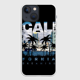 Чехол для iPhone 13 mini с принтом Калифорния в Санкт-Петербурге,  |  | america | beach | california state | los angeles | palm trees | sea | states | united | usa | америки | калифорния | лос анджелес | море | пальмы | пляж | соединенные | сша | штат | штаты
