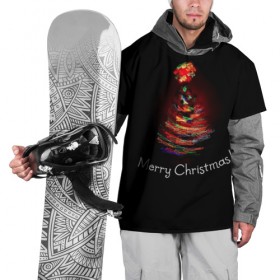 Накидка на куртку 3D с принтом Елочка в Санкт-Петербурге, 100% полиэстер |  | christmas | new year | winter | дед мороз | зима | новый год | рождество