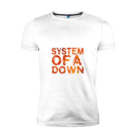 Мужская футболка премиум с принтом System of a Down в Санкт-Петербурге, 92% хлопок, 8% лайкра | приталенный силуэт, круглый вырез ворота, длина до линии бедра, короткий рукав | Тематика изображения на принте: 