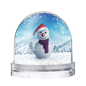 Снежный шар с принтом Снеговик в Санкт-Петербурге, Пластик | Изображение внутри шара печатается на глянцевой фотобумаге с двух сторон | happy new year | блеск | ёлка | зима | игрушки. праздник | конфетти | новый год | подарки | снег