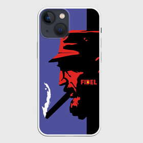 Чехол для iPhone 13 mini с принтом Fidel в Санкт-Петербурге,  |  | castro | che | fidel | guevara | гевара | кастро | фидель | че
